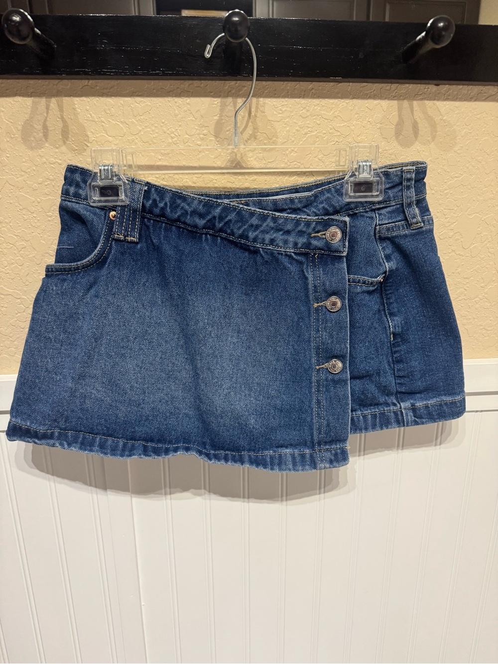 YMI Dark Blue Denim Mini Skirt